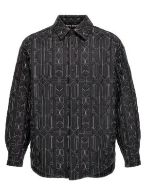 All Monogram Quilted Dover jacket PALM ANGELS Gray