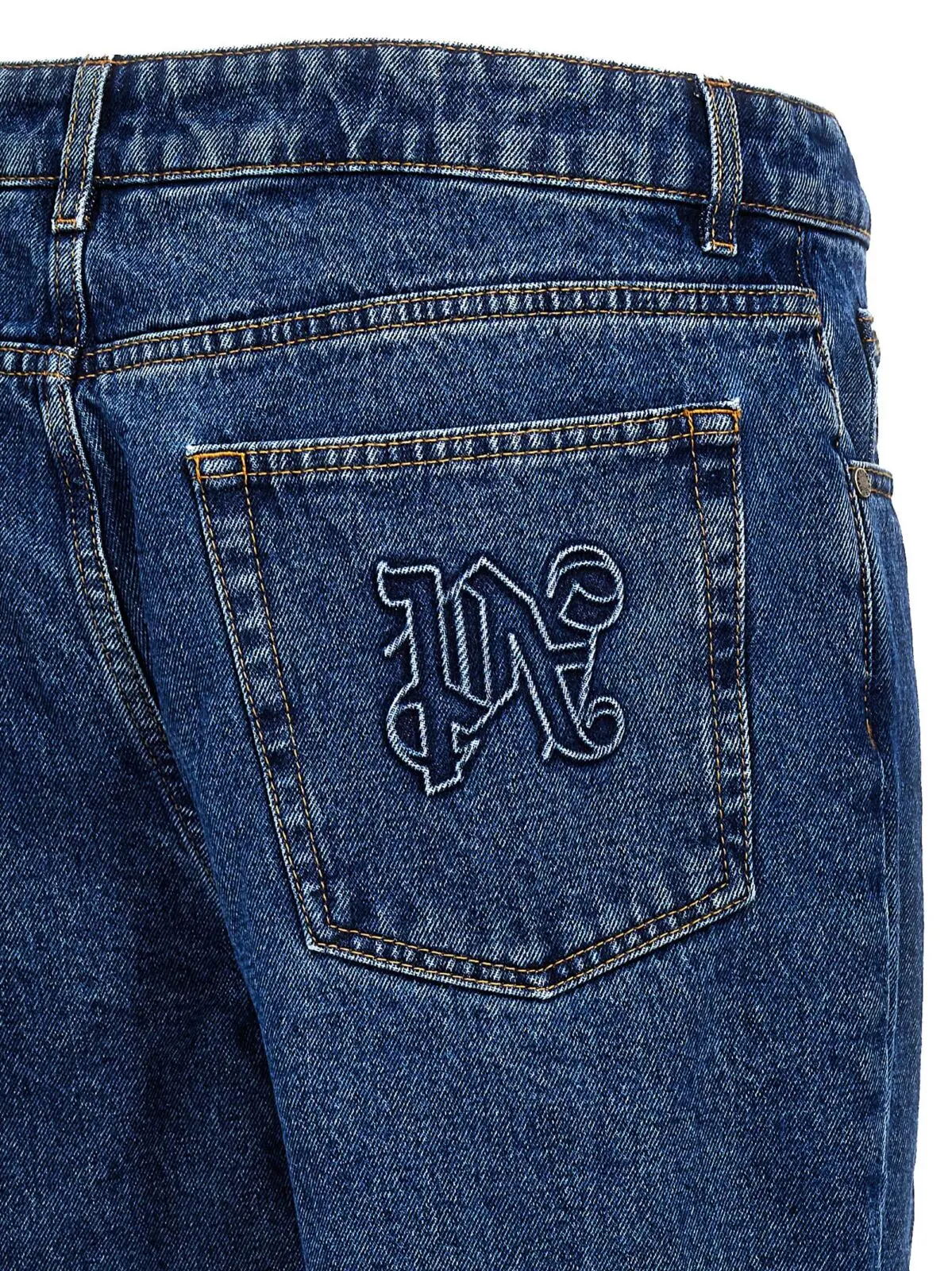 Джинси LW Monogram Palm Angels Синій 4 'LW Monogram' jeans 100% cotton PALM ANGELS Blue