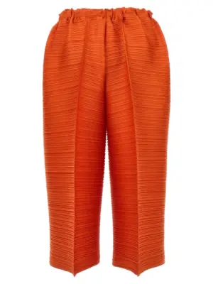 'Thicker bounce' pants PP38JF41326 PLEATS PLEASE ISSEY MIYAKE Orange