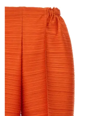 'Thicker bounce' pants Woman PLEATS PLEASE ISSEY MIYAKE Orange