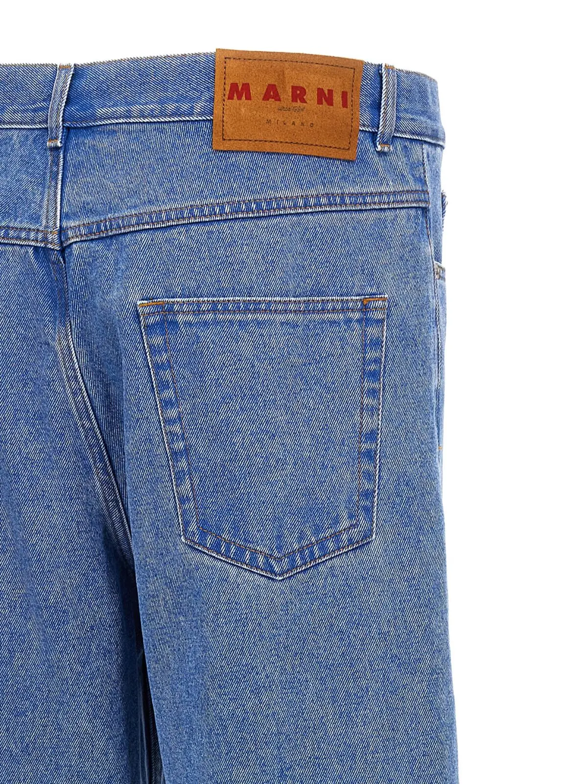 Джинси Marni Bleached Coated Сині 4 'Bleached Coated' jeans 100% cotton MARNI Blue