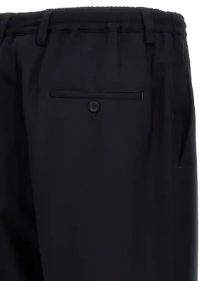 Tropical wool crop pants 100% virgin wool MARNI Blue