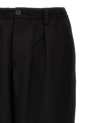 Tropical wool crop pants Man MARNI Black