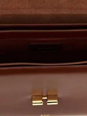 'Grace Small' crossbody bag 100% cow leather A.P.C. Brown