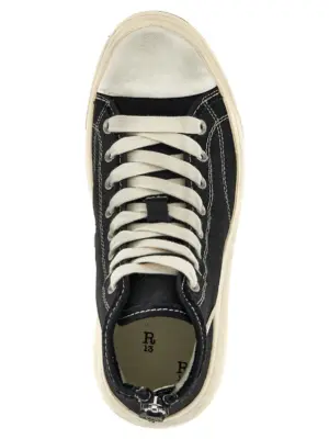 'High Top' sneakers 100% cotton R13 Black