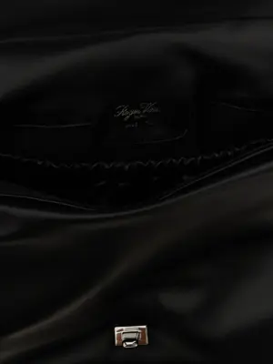 'Viv' Choc Large' shoulder bag 100% napa leather ROGER VIVIER Black