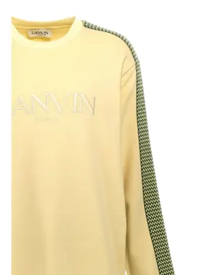 'Brodé Lanvin Side Curb' sweatshirt Man LANVIN Yellow