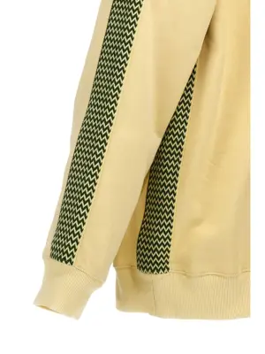 'Brodé Lanvin Side Curb' sweatshirt 100% cotton LANVIN Yellow