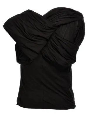 'Harness' top RO01D2252BH09 RICK OWENS Black