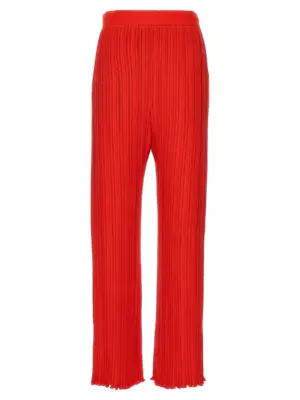 Pleated pants LANVIN Red