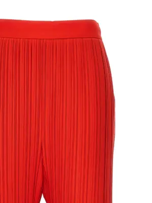 Pleated pants 100% polyester LANVIN Red