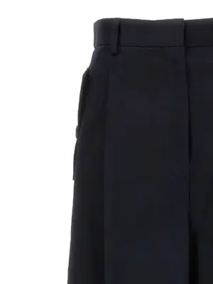 Loose leg front pleat pants Woman LANVIN Blue