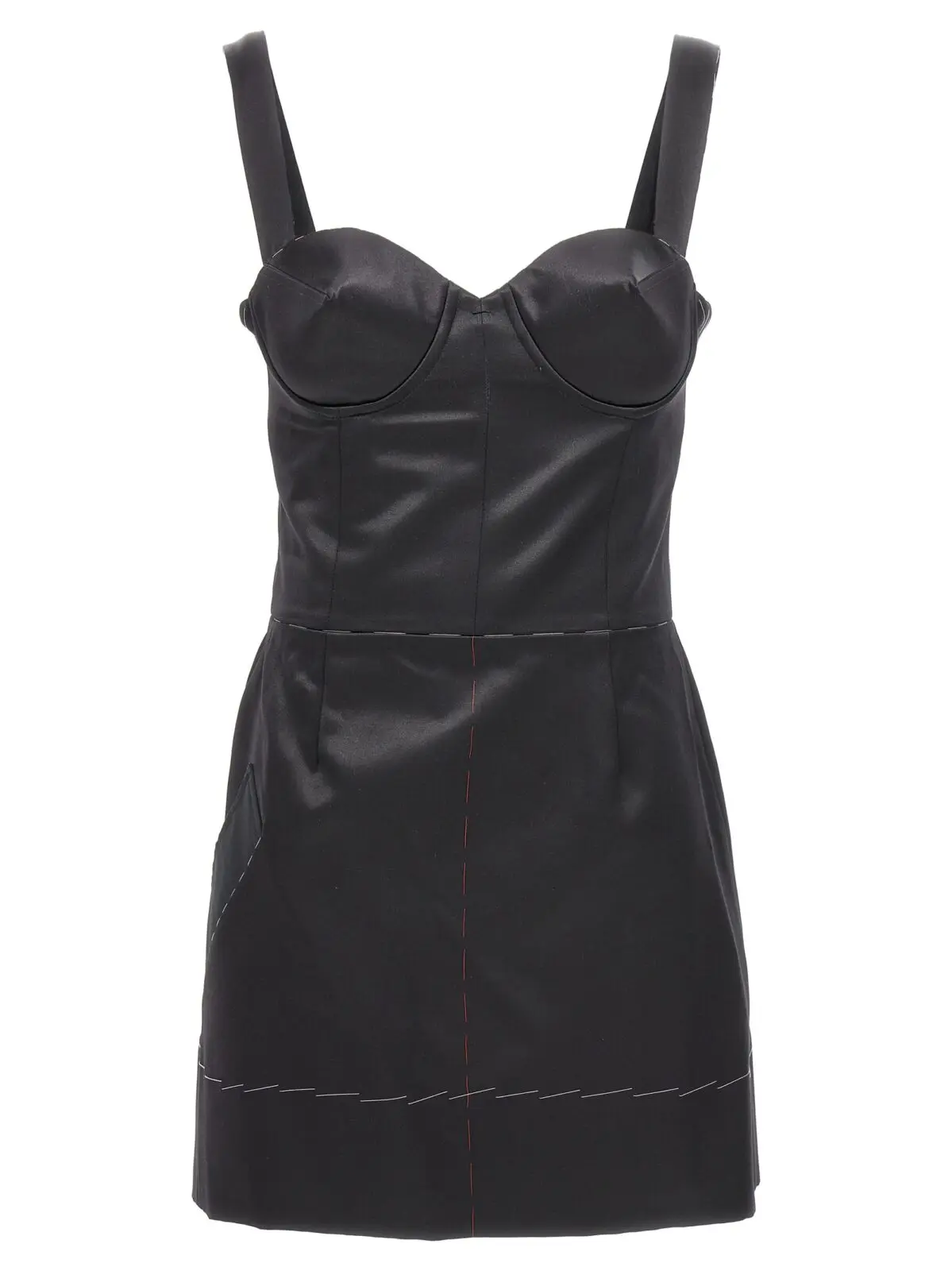 Сукня Contrast stitching corset Maison Margiela Чорний 1 Contrast stitching corset dress MAISON MARGIELA Black