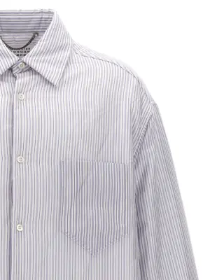 Striped shirt jacket Man MAISON MARGIELA Light Blue