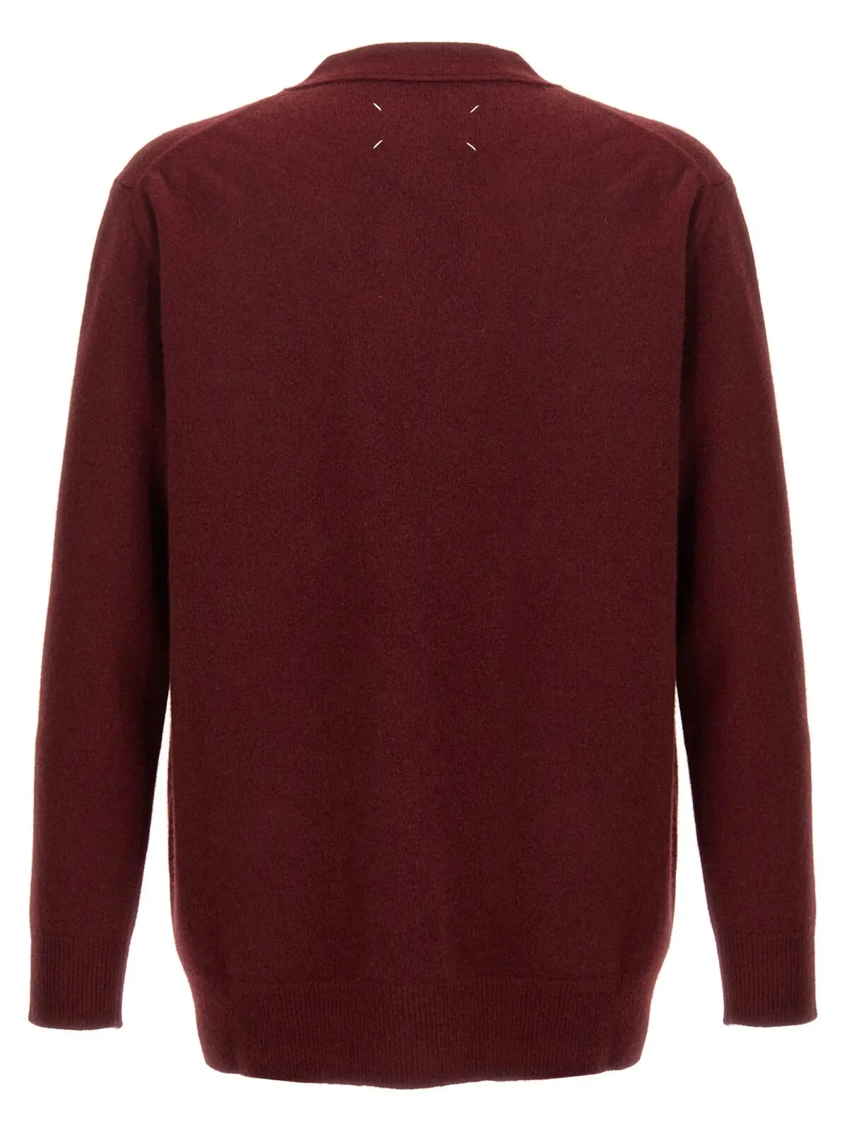 Кардиган Maison Margiela вовняний Бордовий 2 Wool cardigan S50HP0014M13058248 MAISON MARGIELA Bordeaux