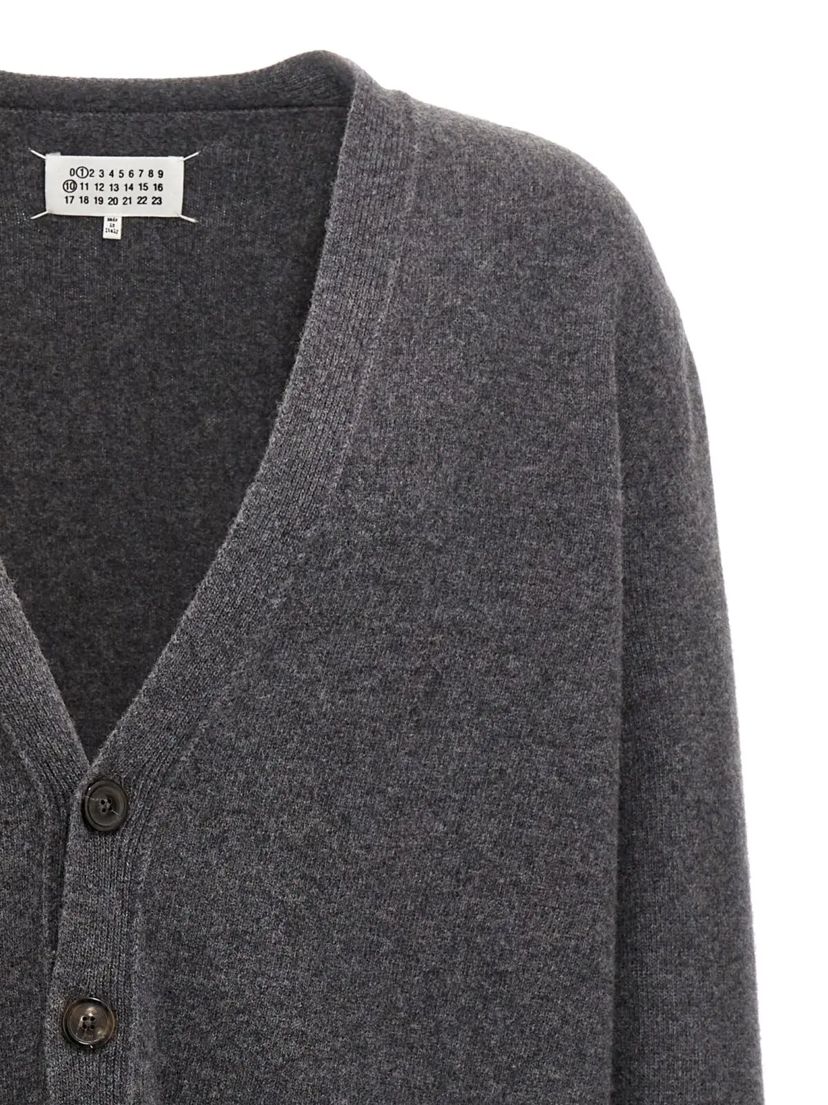 Вовняний кардиган Maison Margiela Сірий 3 Wool cardigan Man MAISON MARGIELA Gray