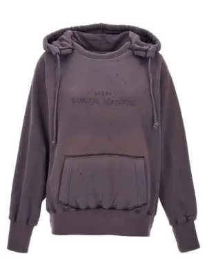 'Logo reverse' hoodie MAISON MARGIELA Purple
