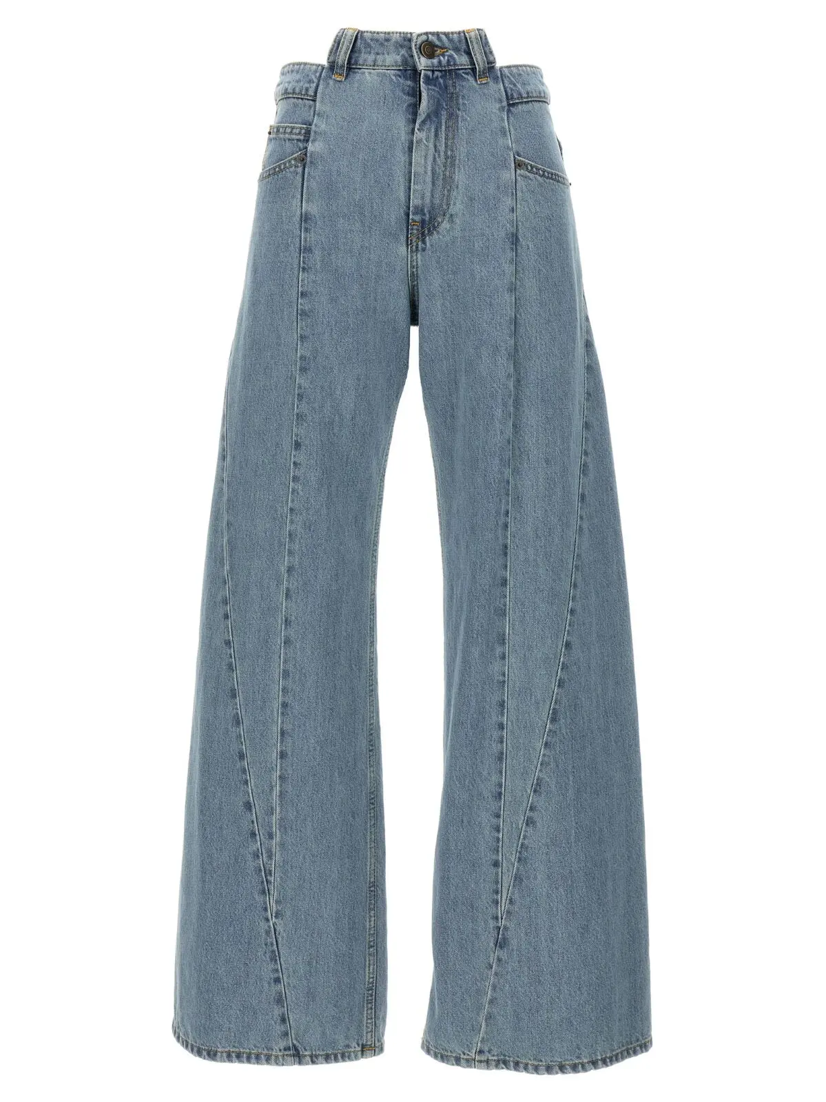 Джинси з асиметричною талією Maison Margiela Блакитні 1 Asymmetrical waist jeans MAISON MARGIELA Light Blue