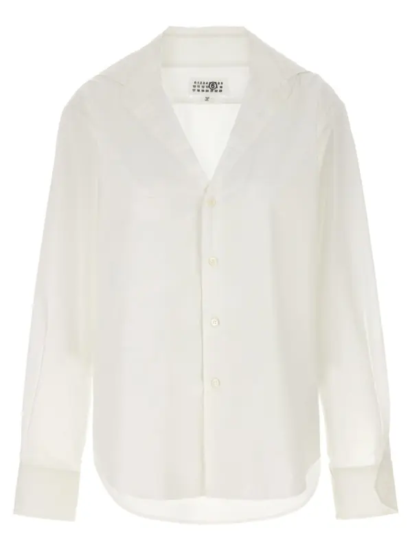 V-neck shirt MM6 MAISON MARGIELA White
