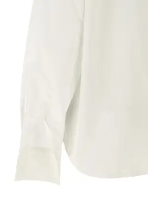 V-neck shirt 100% cotton MM6 MAISON MARGIELA White
