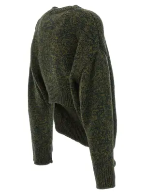 Double neck sweater Woman LOEWE Green