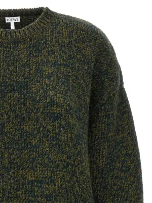 Double neck sweater 76% w 24% po LOEWE Green