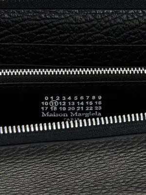 Stitching logo wallet Unisex MAISON MARGIELA Black