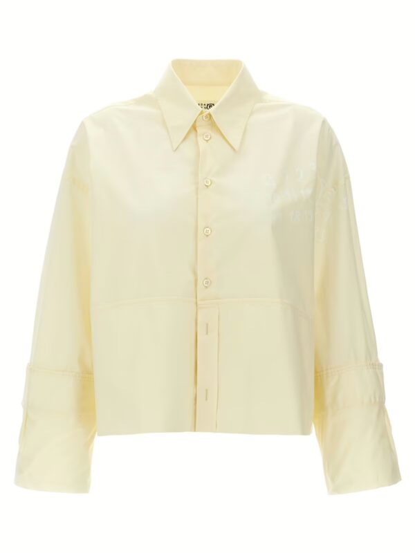 Logo print shirt MM6 MAISON MARGIELA White