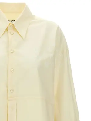 Logo print shirt Woman MM6 MAISON MARGIELA White