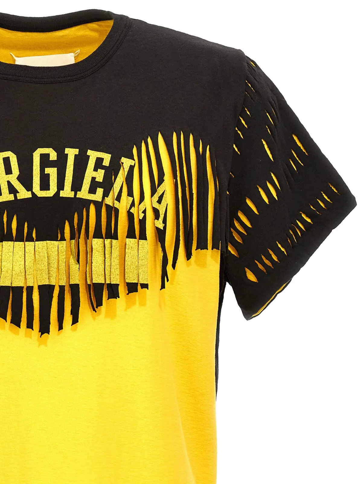 Футболка Double layer Maison Margiela Жовтий 3 Double layer t-shirt Man MAISON MARGIELA Yellow