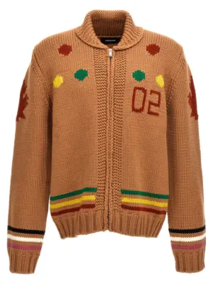 Jacquard cardigan DSQUARED2 Multicolor