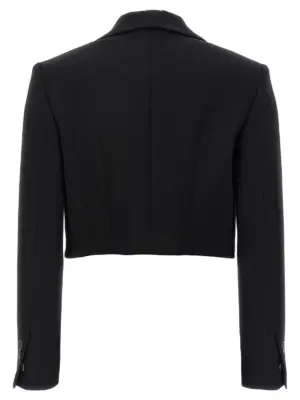 'D2 Jewel' short jacket S72BN0677S60567900 DSQUARED2 Black
