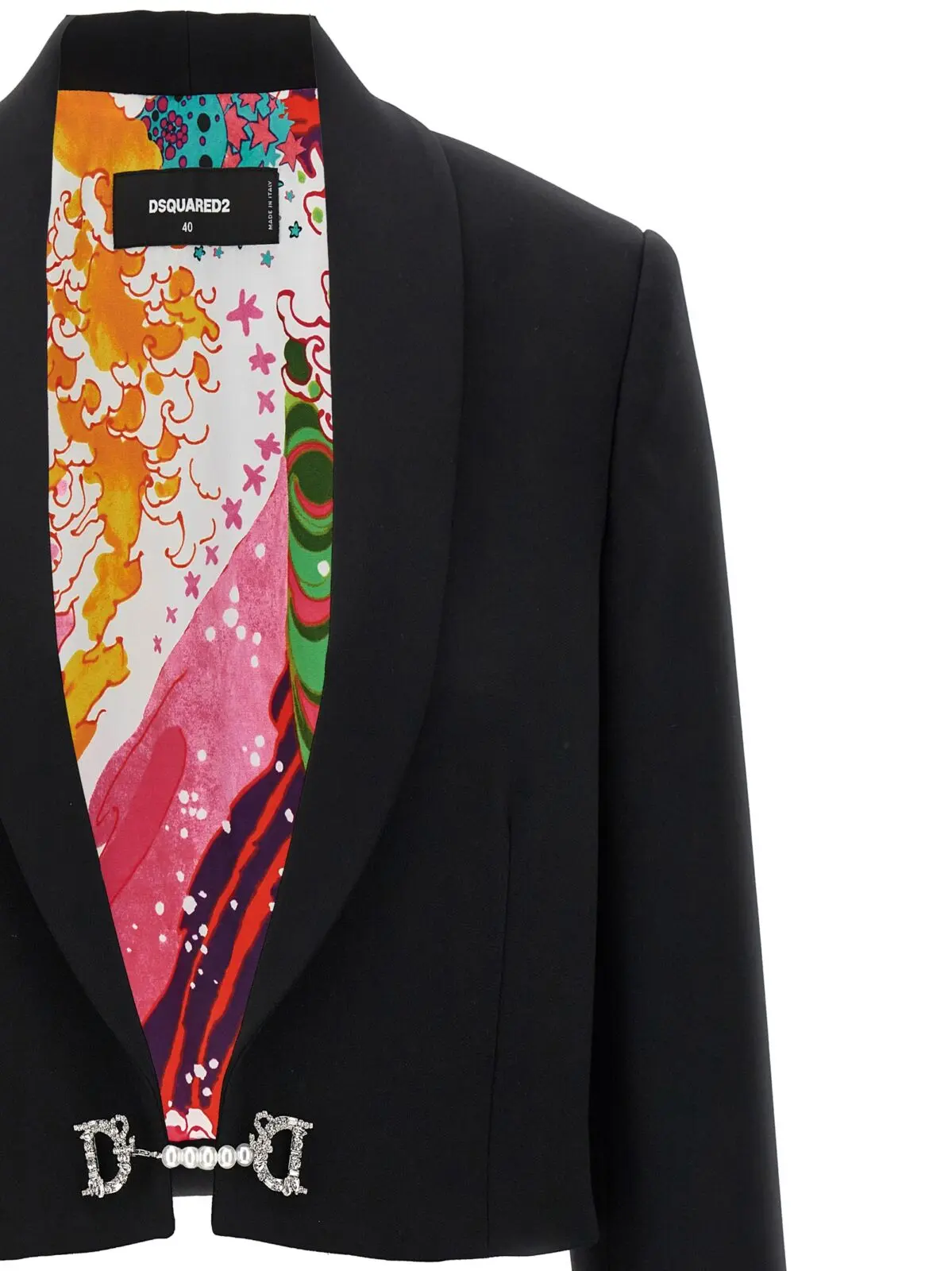 Короткий піджак D2 Jewel Dsquared2 Чорний 3 'D2 Jewel' short jacket Woman DSQUARED2 Black