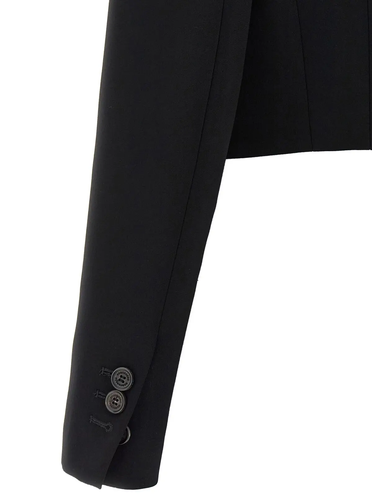 Короткий піджак D2 Jewel Dsquared2 Чорний 4 'D2 Jewel' short jacket 100% polyester DSQUARED2 Black