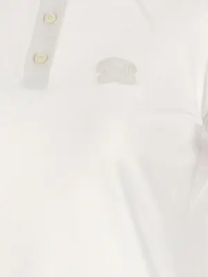 Maxi cut out polo dress 100% cotton DSQUARED2 White