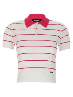 'Striped' polo shirt DSQUARED2 Multicolor
