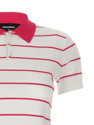 'Striped' polo shirt Woman DSQUARED2 Multicolor