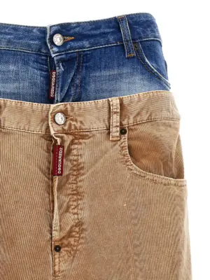 'Twin Pack' pants Woman DSQUARED2 Beige