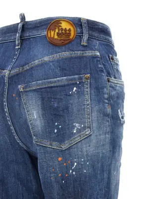 'Twiggy' jeans 93% cotton 4% polyester 3% elastane DSQUARED2 Blue