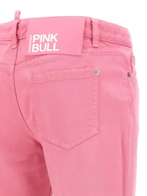 'Medium waist flare' jeans 98% cotton