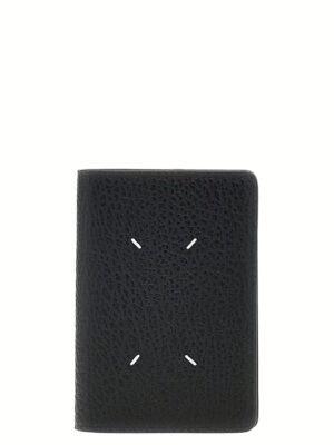 'Four Stitches' passport holder MAISON MARGIELA Black