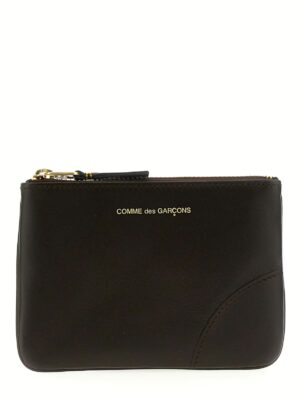 Logo leather wallet COMME DES GARÇONS WALLET Brown