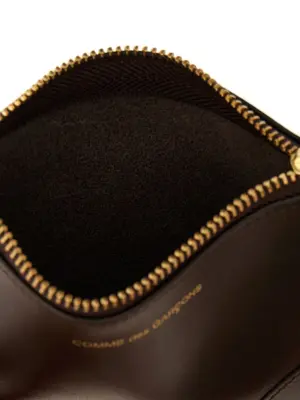 Logo leather wallet Unisex COMME DES GARÇONS WALLET Brown