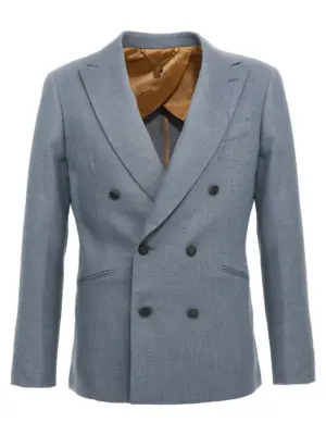 double-breasted blazer MAURIZIO MIRI Light Blue
