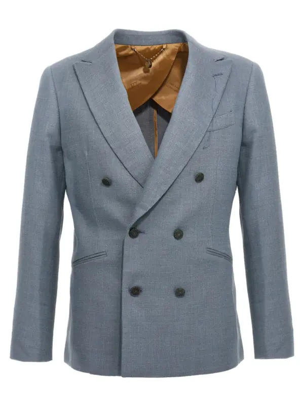 double-breasted blazer MAURIZIO MIRI Light Blue