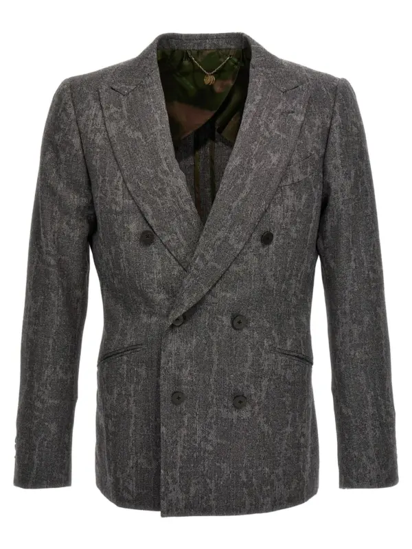 double-breasted blazer MAURIZIO MIRI Gray