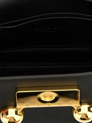 'Trunkaroo' mini shoulder bag 100% calfskin leather (Bos Taurus) MARNI Black