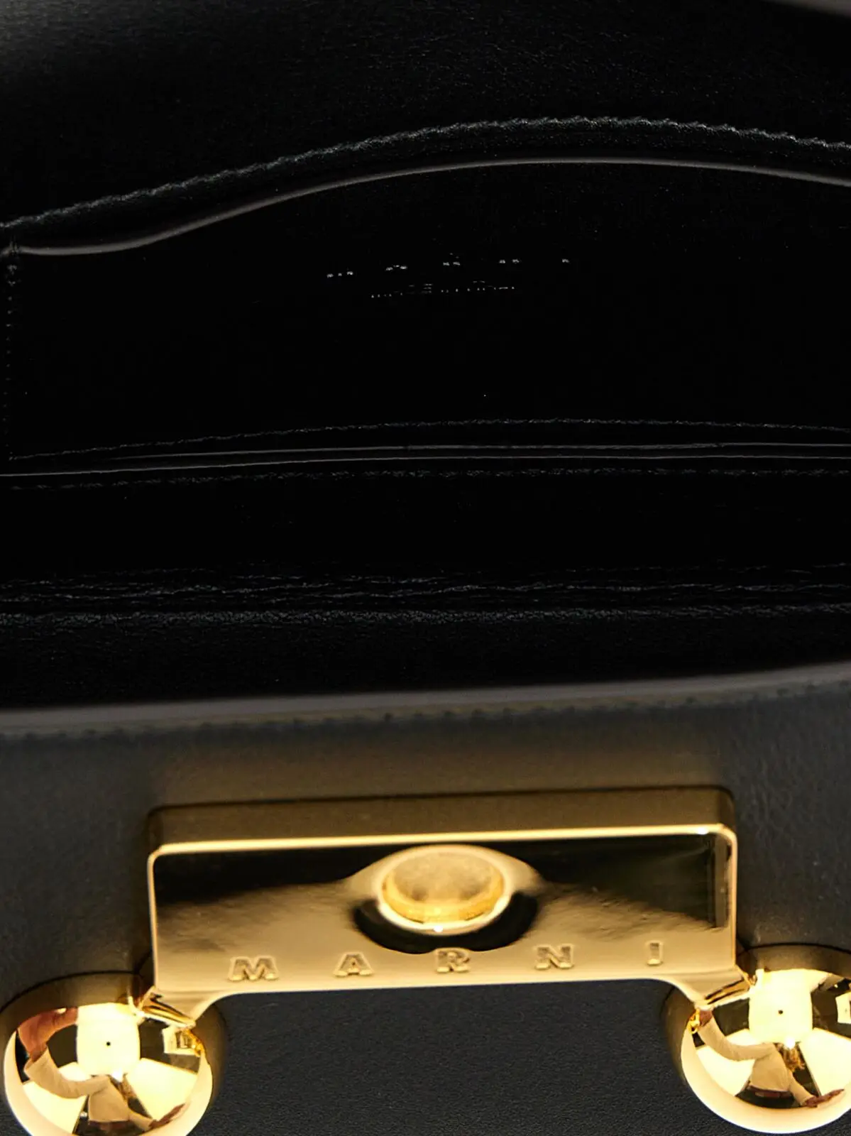 Сумка крос-боді Marni Trunkaroo Чорна 4 'Trunkaroo' mini shoulder bag 100% calfskin leather (Bos Taurus) MARNI Black