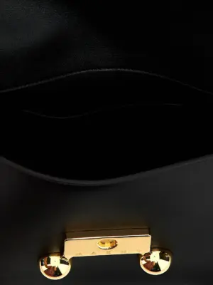 'Trunkaroo' medium shoulder bag 100% calfskin leather (Bos Taurus) MARNI Black