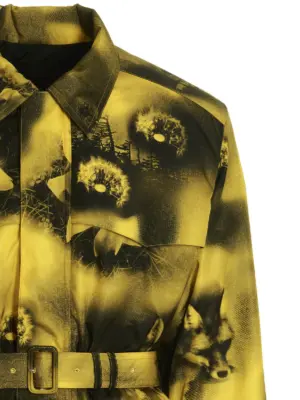 Re-Nylon printed parka Man PRADA Yellow